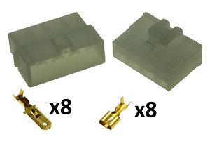 8 pines pin conector de moto automotriz 8FA-250S 8MA-250S set