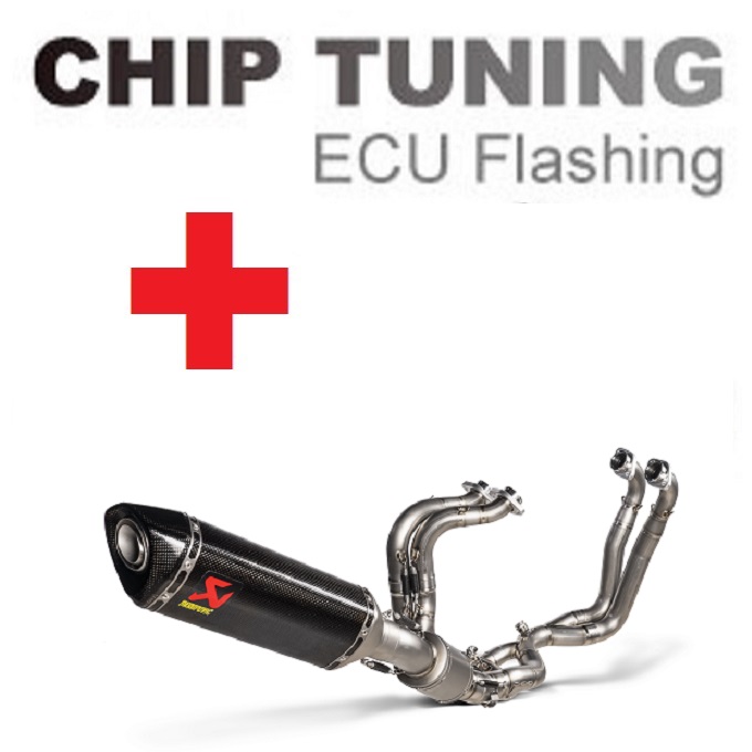 Aprilia RSV4 Tuono V4 1100 (Factory) 2021-2023 Ajuste de flash de ECU de alto rendimiento + Akrapovic L-A10E11/TD (Etapa 3)