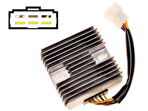 CARR204-ER5 Kawasaki Zephyr ER5 MOSFET Regulador de voltaje rectificador