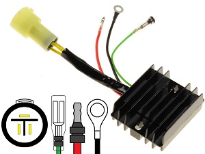 CARR204-Marine-outboard Yamaha Mercury F75 F80 F90 F100 SH758AA MOSFET Regulador de voltaje rectificador CARR204-Marine-outboard Yamaha Mercury F75 F80 F90 F100 SH758AA MOSFET Regulador de voltaje rectificador