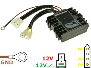 CARR204-BMW F650 F800 MOSFET Regulador de voltaje rectificador