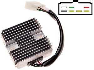 CARR321 - Yamaha XS XJ MOSFET Regulador de voltaje rectificador (4H7-501.k2, 4H7-501.L3, S8534A)