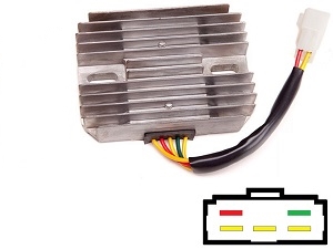 CARR551 Suzuki Kawasaki MOSFET Regulador de voltaje rectificador