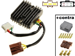 CARR971 - Aprilia RSV1000 Mille Tuono Caponord Futura SL1000 Falco MOSFET Rectificador de regulador de voltaje + contraconectore CARR971 - Aprilia RSV1000 Mille Tuono Caponord Futura SL1000 Falco MOSFET Rectificador de regulador de voltaje + contraconectore