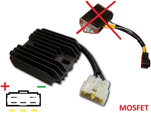 CARR201 - MOSFET Gasgas Gas Gas Regulador de voltaje rectificador (MFS450434009 Ducati)