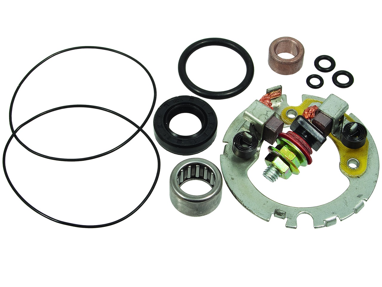 Arrancador juego de escobillas de carbón Honda CBR600F Kawasaki KLF Suzuki 650 GSX-R750 VZ800 Yamaha FZ6 R6 - Haga click en la imagen para cerrar