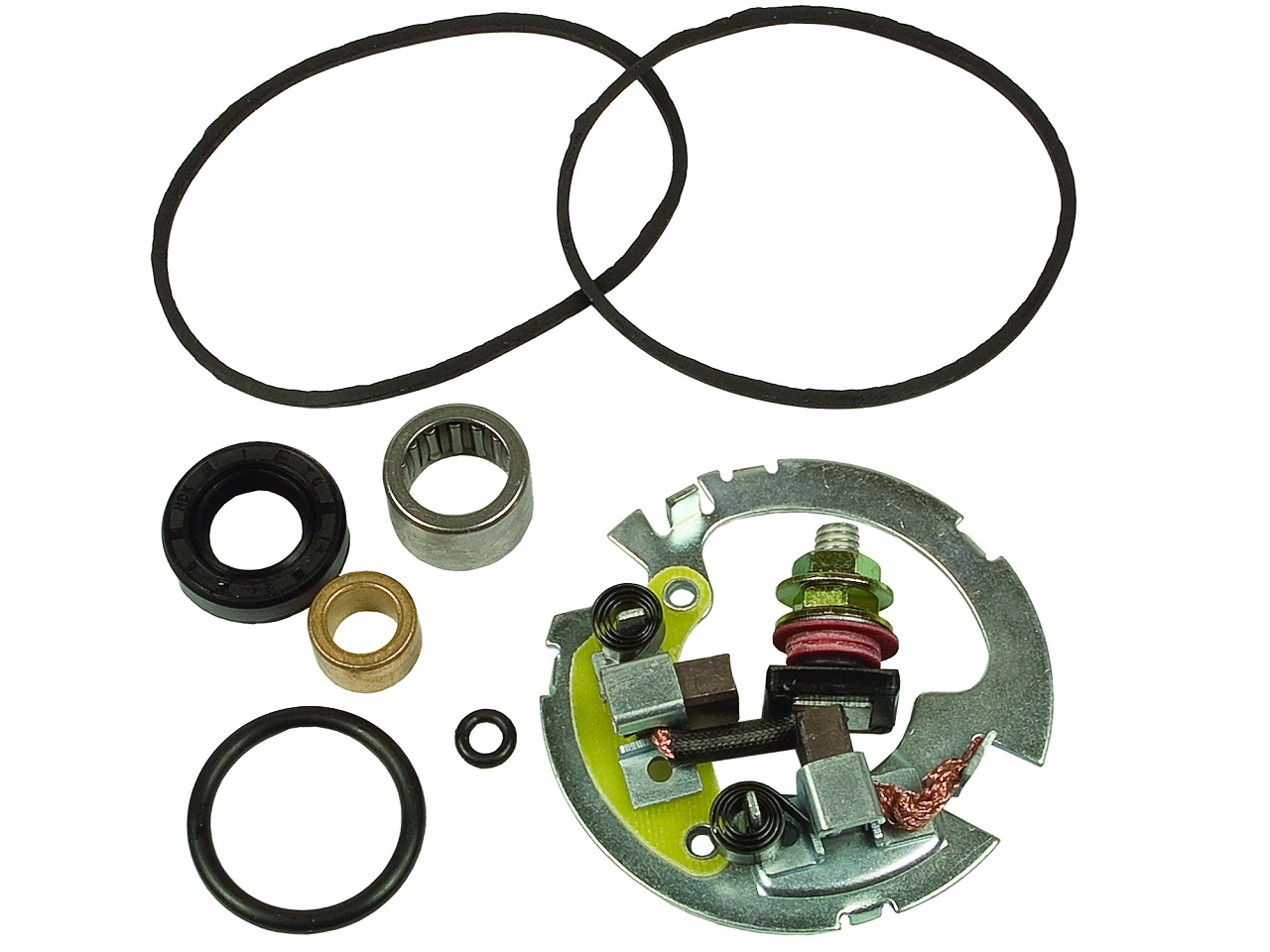 Arrancador juego de escobillas de carbón Arctic Cat 250 300 Honda CBR600F NX650 TRX XR650 Kawasaki ZR Suzuki LT Yamaha FZR600 - Haga click en la imagen para cerrar